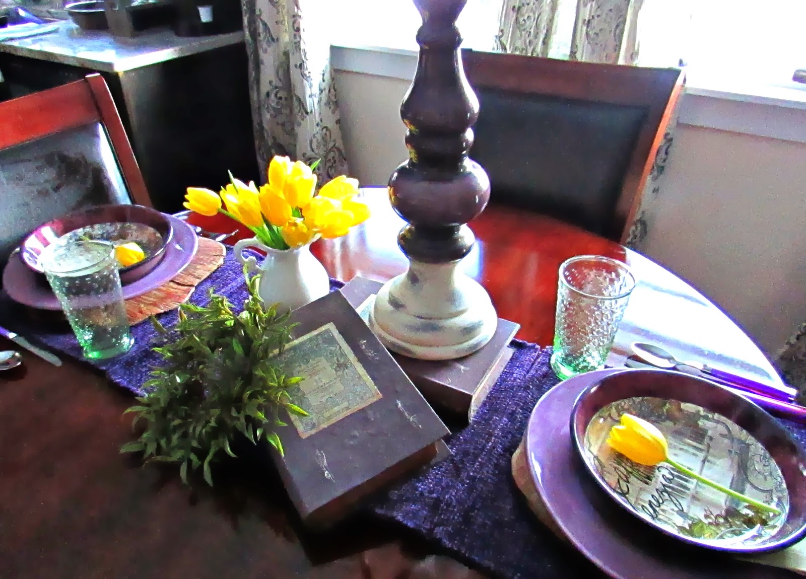 Pasta Dish Tablescape