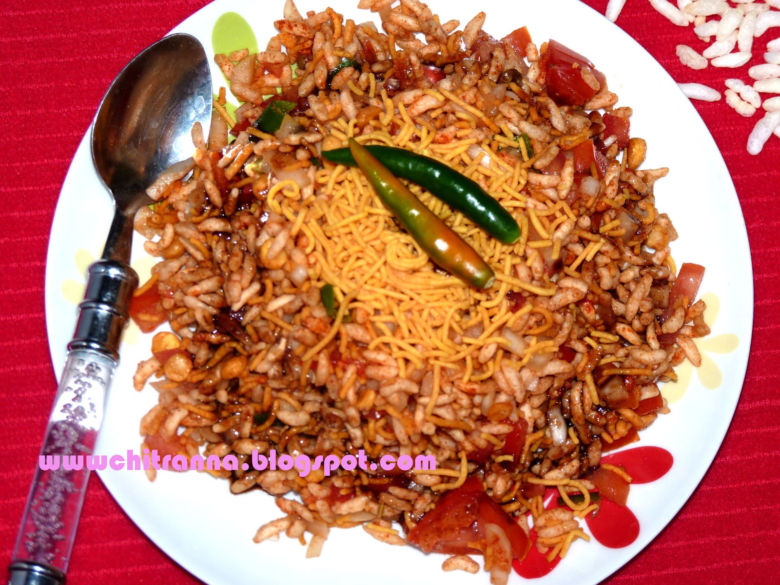 Chitranna Masala Bhel/spicy Puffed Rice