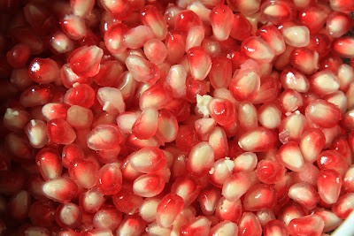 Pomegranate Seeds Removed from the Fruit