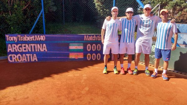 ITF Young Seniors Teams (M40) Umag Croacia 2016. Tony Trabert Cup-TRIUNFO ARGENTINO