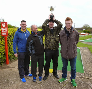 The podium of the Skegness Minigolf Championship, from l-r Richard Gottfried, Alan Norman, Brad Shepherd, Seth Thomas The podium of the Skegness Minigolf Championship, from l-r Richard Gottfried, Alan Norman, Brad Shepherd, Seth Thomas