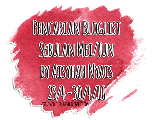 Pencarian Bloglist Sebulan Mei/Jun by Aisyhah Nyais