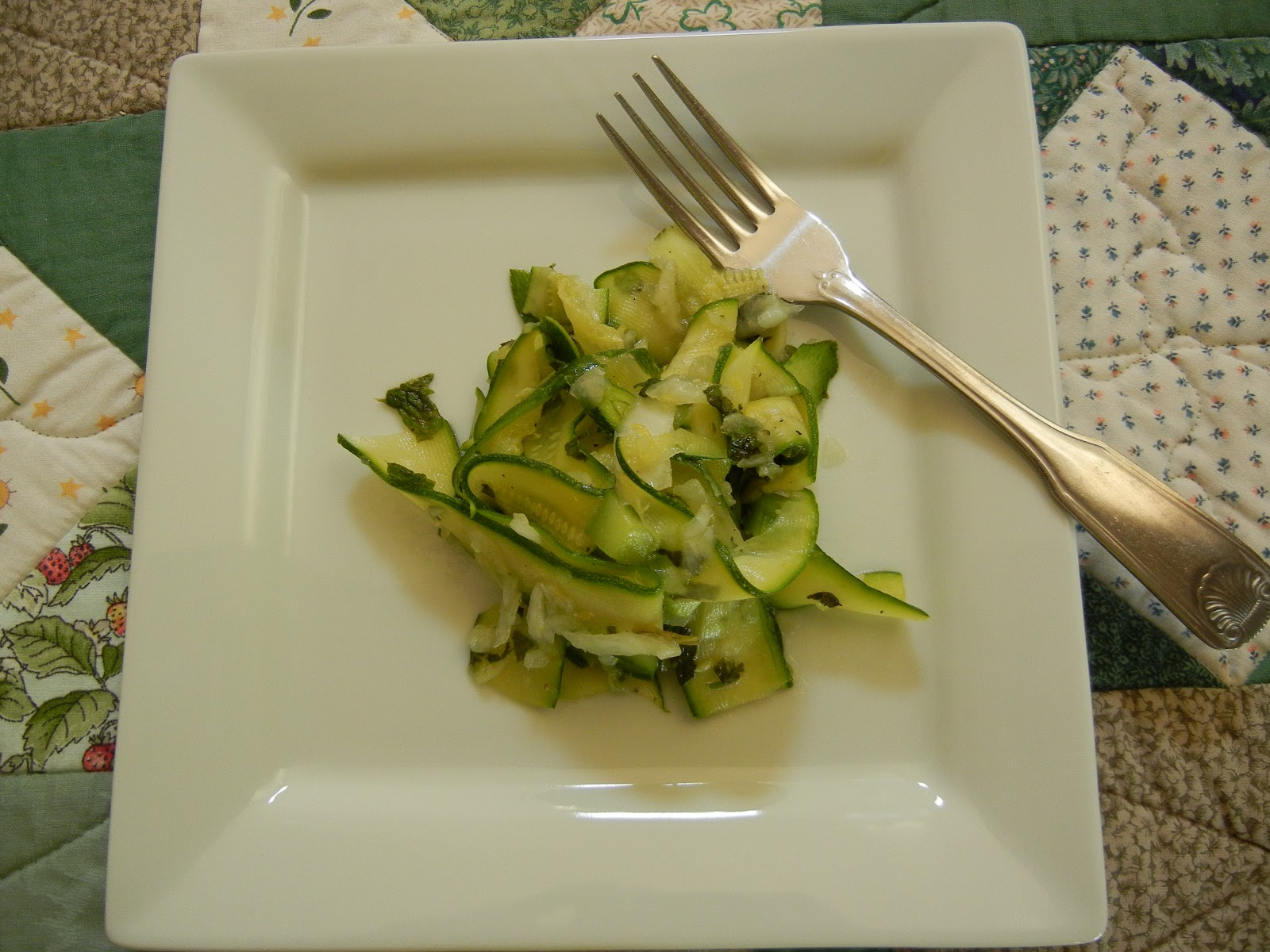 From My Southwest Kitchen Minted Zucchini Tagliatelle With Cucumbers