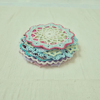 ByHaafner, crochet, doily, pastel, Japanese crochet patterns