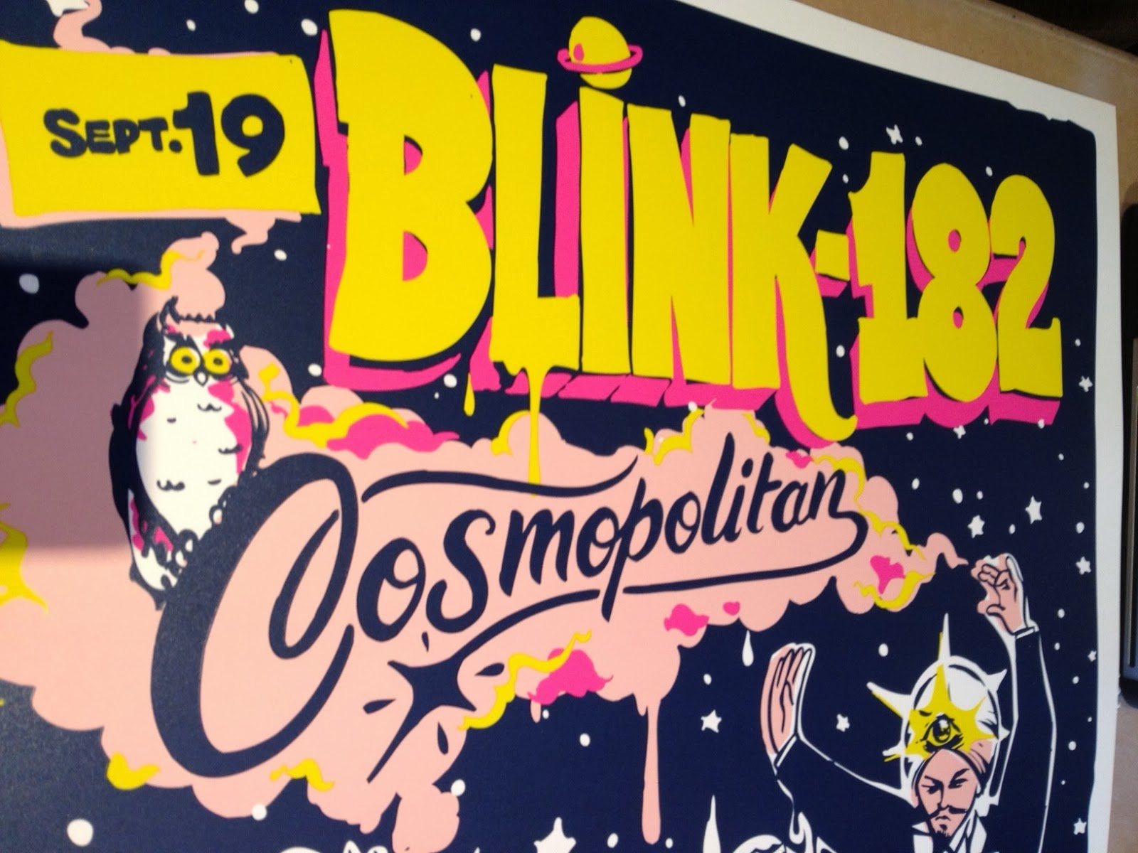 INSIDE THE ROCK POSTER FRAME BLOG Blink 182 Las Vegas Poster by Omens