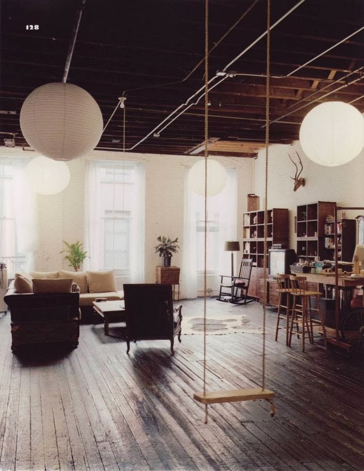 Dream Decorators: Indoor Swing in Living Room