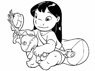 lilo and stitch print free coloring pages