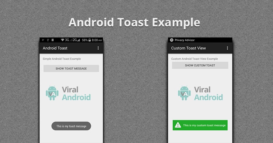 Android Toast How to Display Simple Toast Message in Android Viral