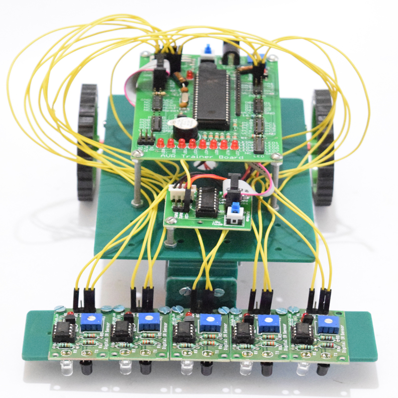 How to make a simple line following robot using Arduino uno
