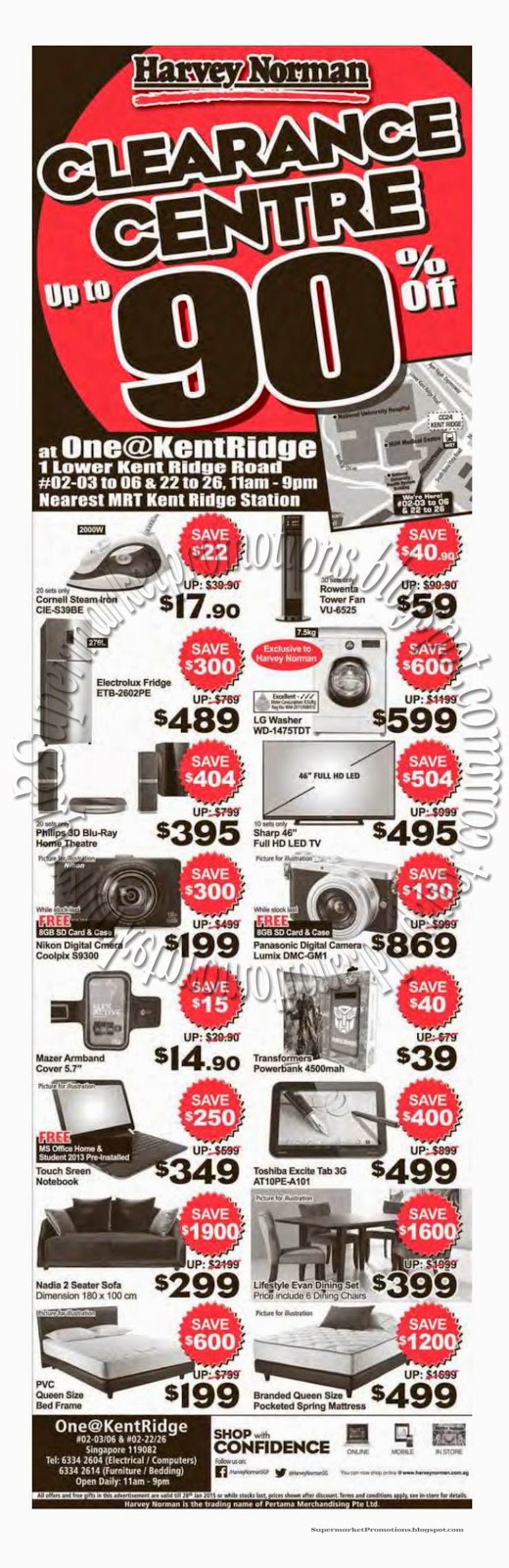 Harvey Norman Clearance Centre 22 January 2015 Supermarket Promotions