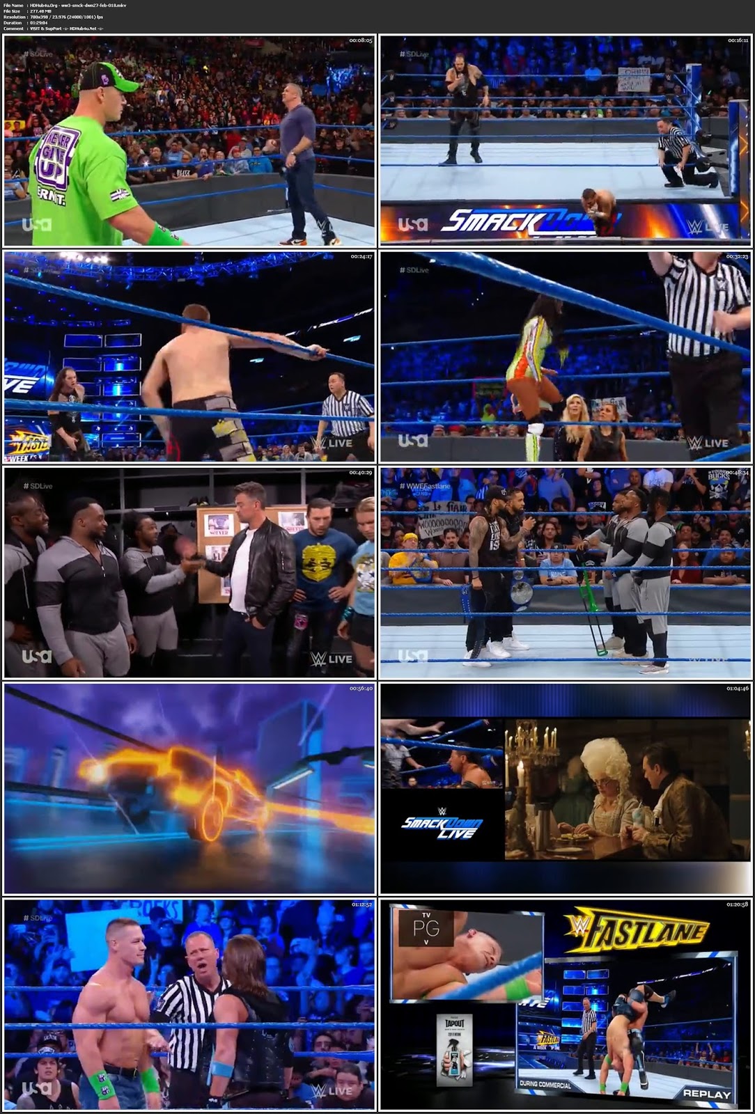 WWE Smackdown Live 27th February 2018 480p HDTV 250MB Download