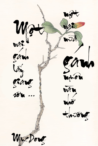 "Mê tít" bộ hình nền chữ thư pháp về tình yêu ý nghĩa