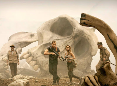 John Goodman, John C. Reilly, Brie Larson, and Tom Hiddleston in Kong: Skull Island