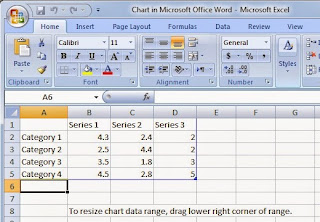 berbagai macam chart atau grafik dengan gampang Tutorial Cara Membuat chart di Microsoft word 2007