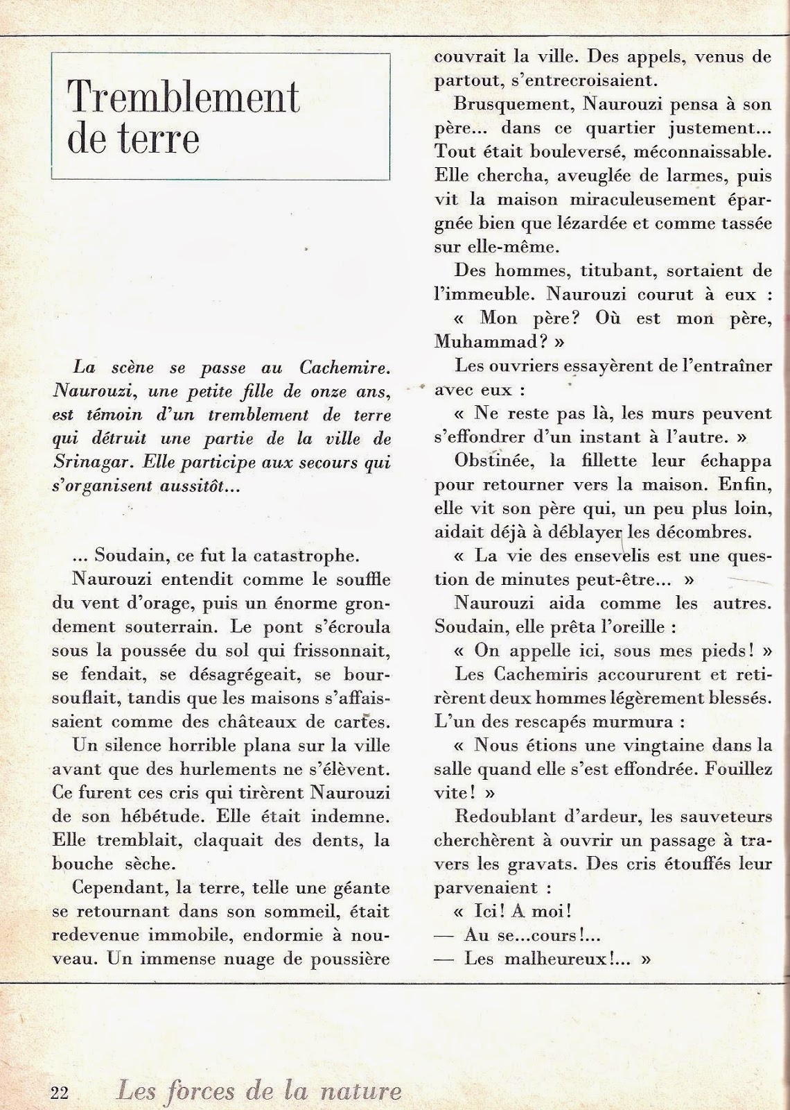 école références Lecture CM1 les forces de la nature (4 textes) école références Lecture CM1 les forces de la nature (4 textes)