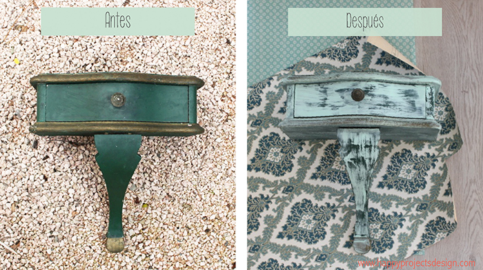 Chalk Paint: mesilla de noche decapada