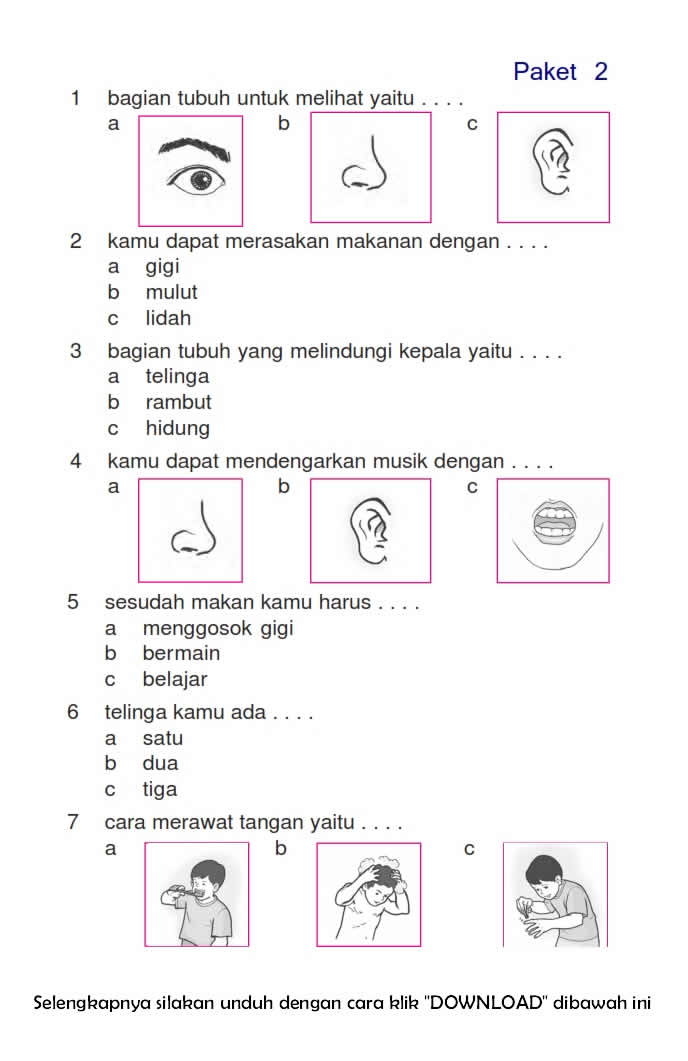 Soal Uts Sd Kelas 1 Semester 2