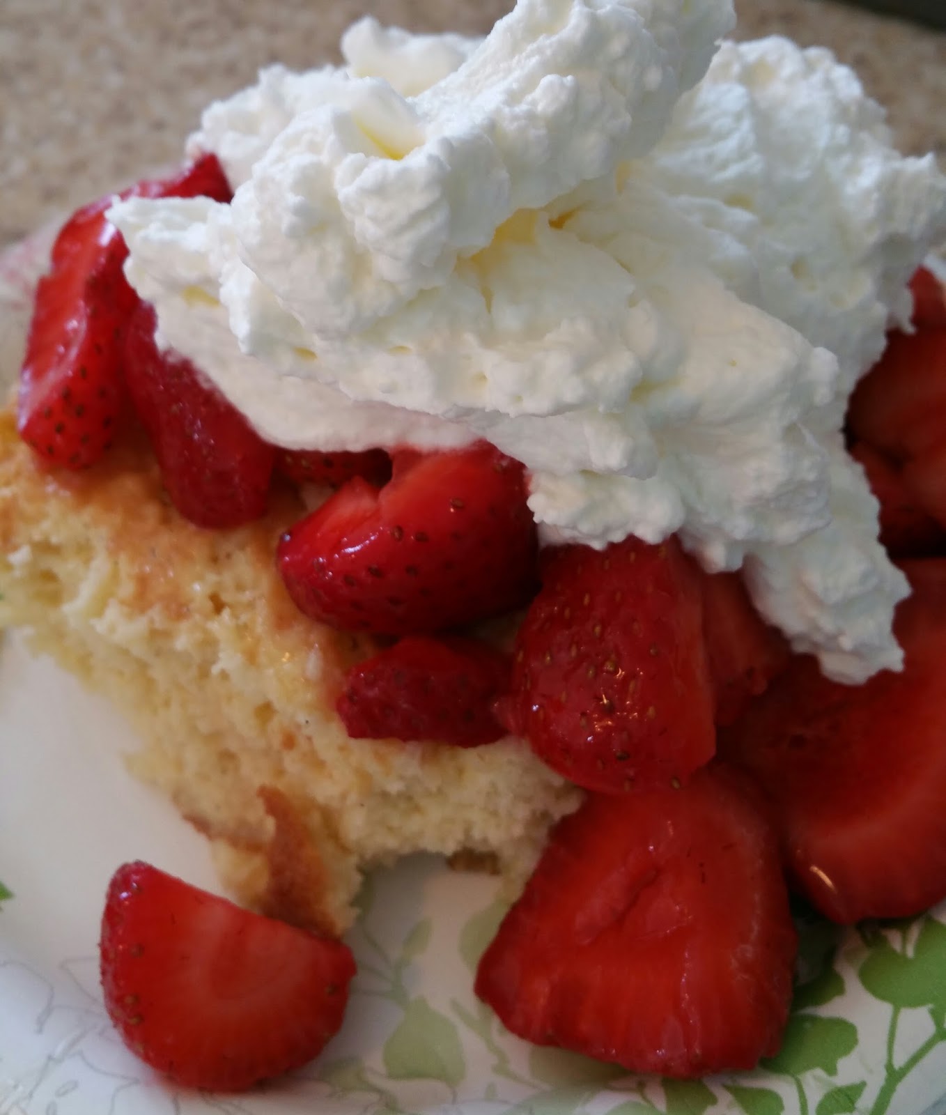 Winged Musings Tres Leches Cake with Strawberries & Whipped Cream