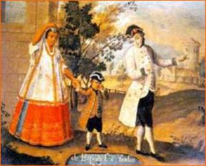 sociedad colonial: La Población Mestiza