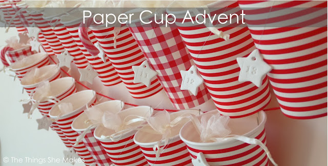 Paper Cup Advent Calendar | The Things She Makes