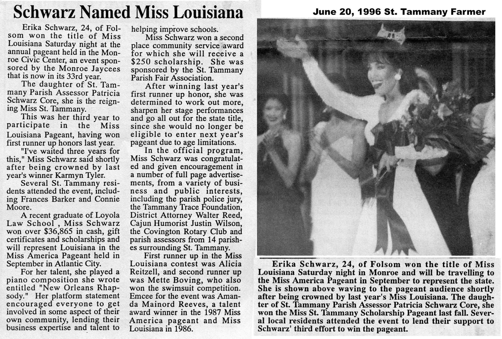 Tammany Family: Locals Win Miss Louisiana Title