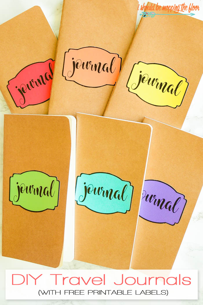 DIY Travel Journals i should be mopping the floor