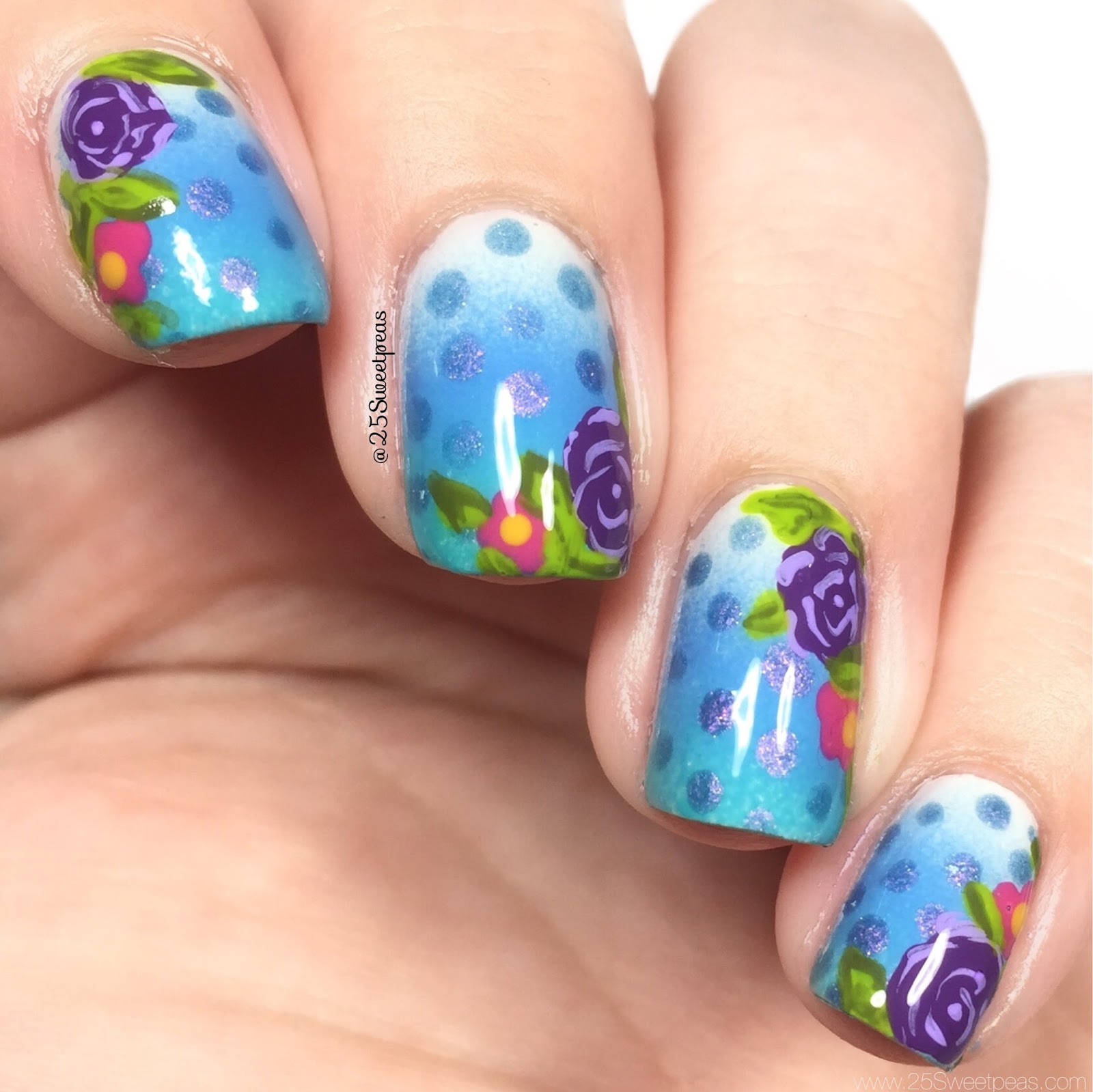 Sheer Lust Nail Art Competition 25 Sweetpeas