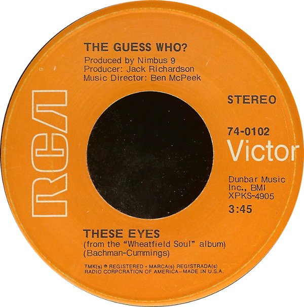 1000 Best Songs Ever The Guess Who? These Eyes 1969