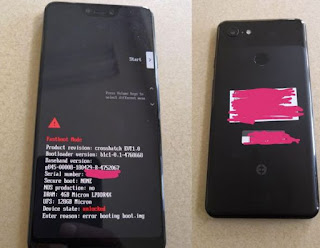 Google Pixel 3 XL Android Leaked Online showing a bad notch