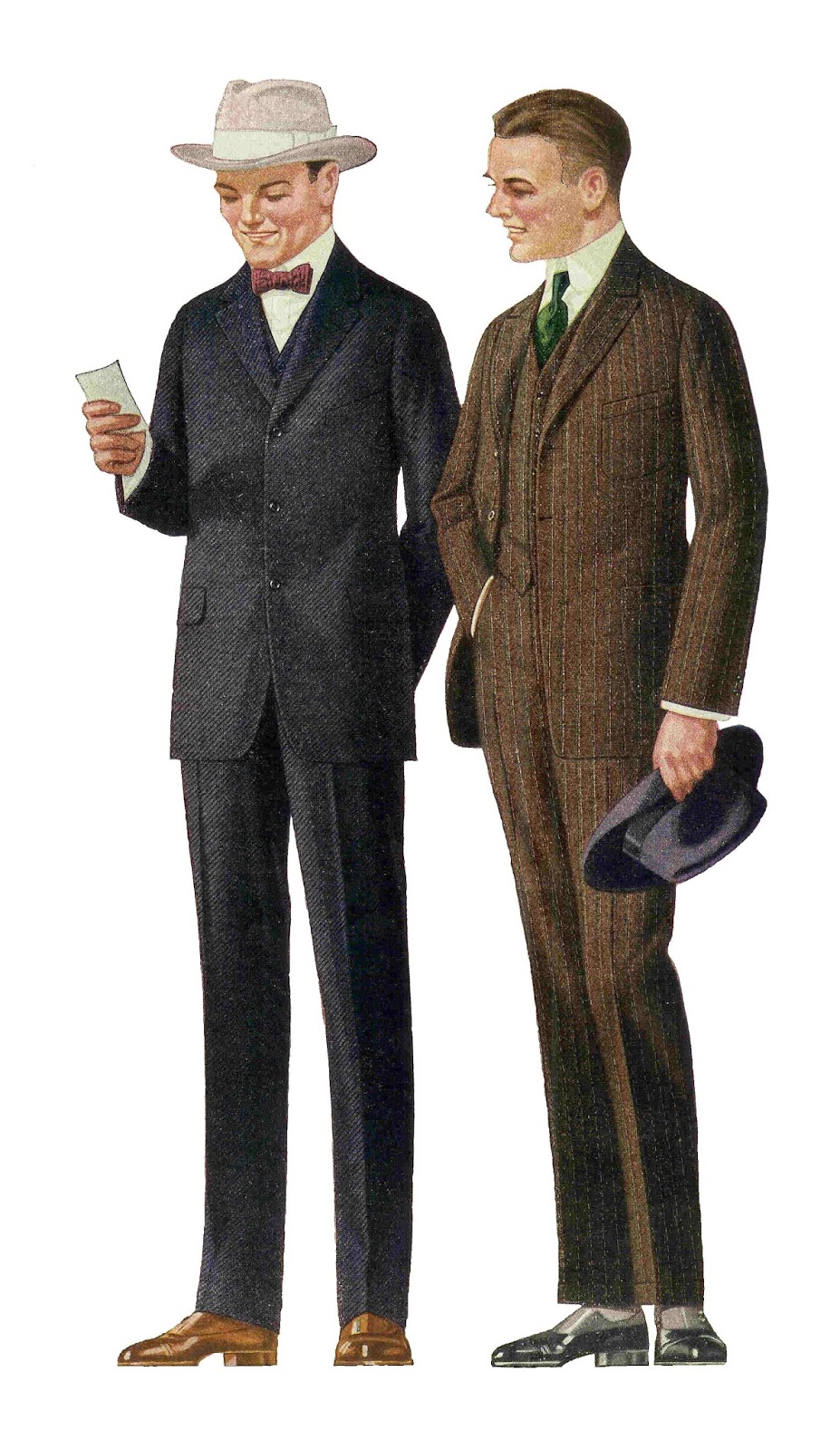 Antique Images: Free Fashion Clip Art: 1915 Men's Suits 2 Vintage ...