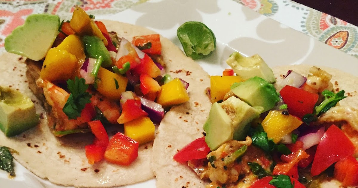 For Butter or for Worse: Cilantro Lime Shrimp Tacos with a Mango Salsa