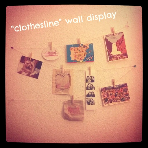 cereal party Tutorial "Clothesline" Wall Display