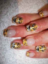 nail nails animal polish animals tiger