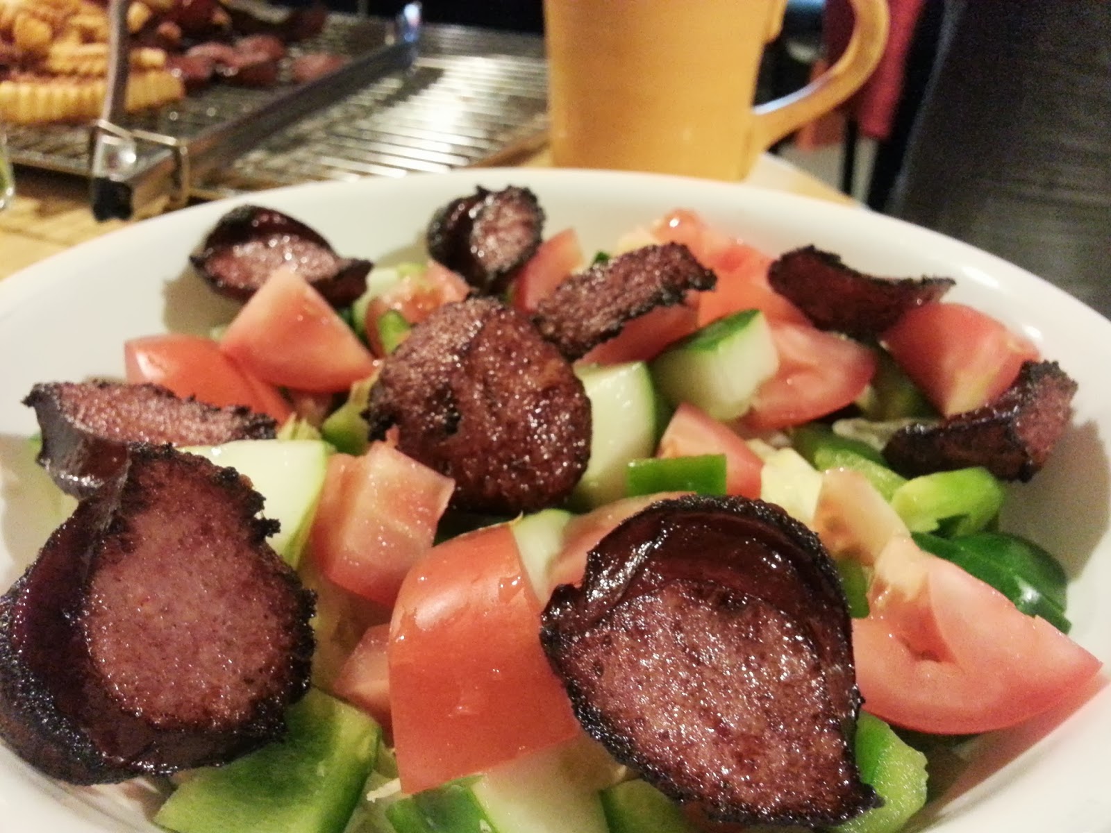 DeepFried Smoked Kielbasa Salad!!