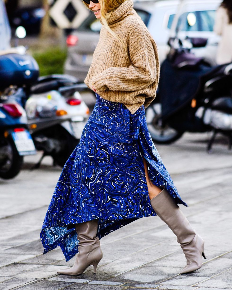 Liven Up Your Winter Wardrobe With a Printed Skirt