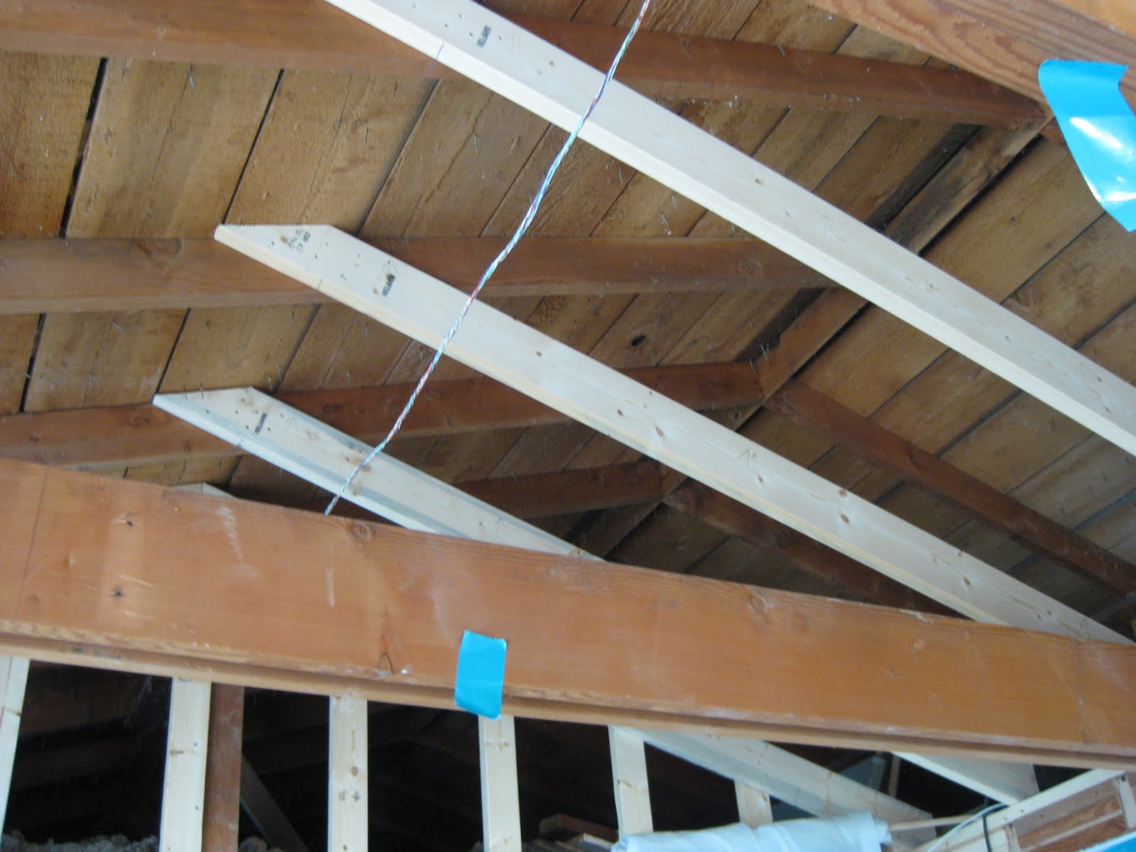 Bill and Paula's Excellent Remodel Adventure: Beams, headers, rafters ...