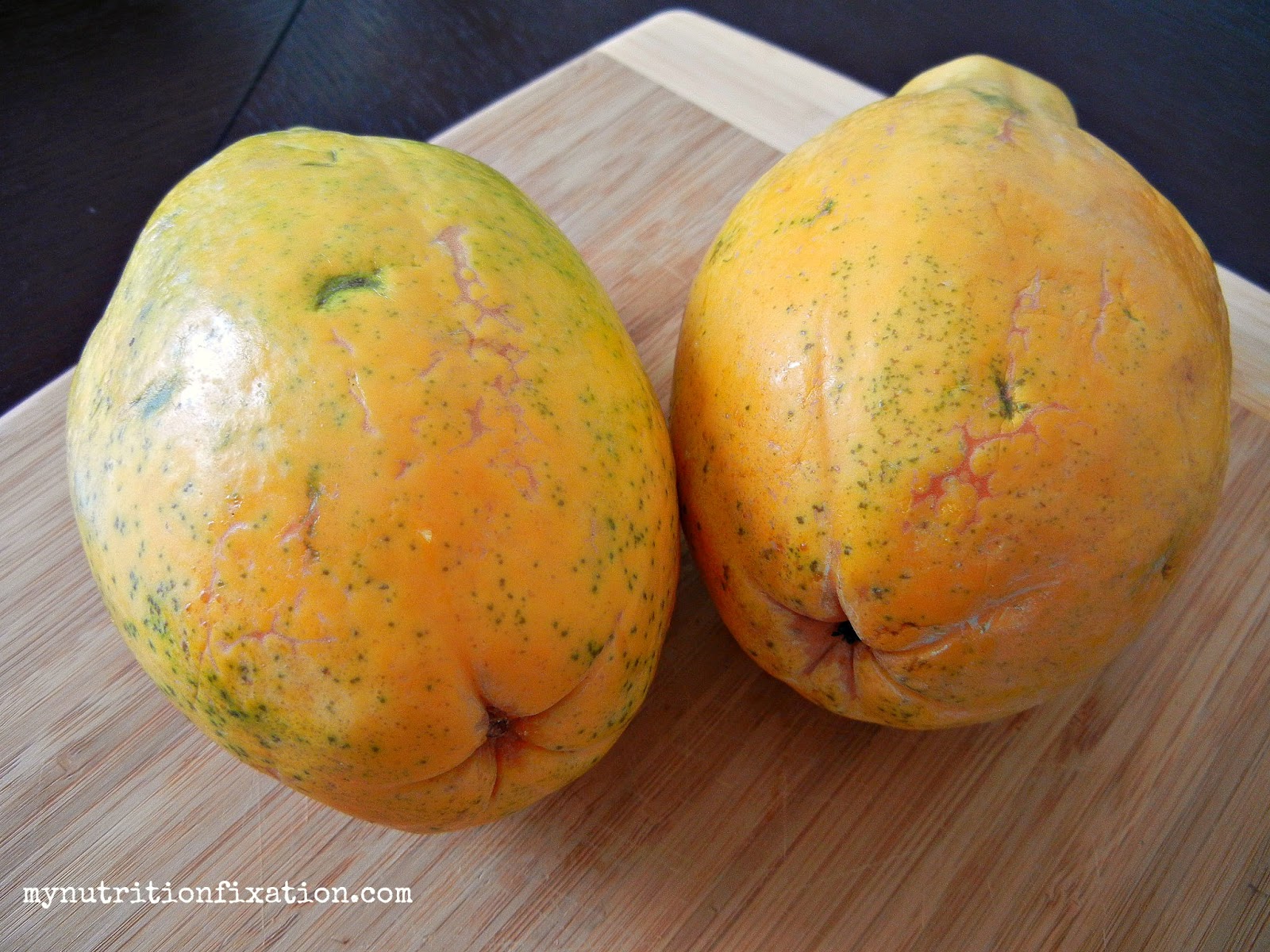 nutritionfixation Ombré Smoothie with Hawaiian Papaya!