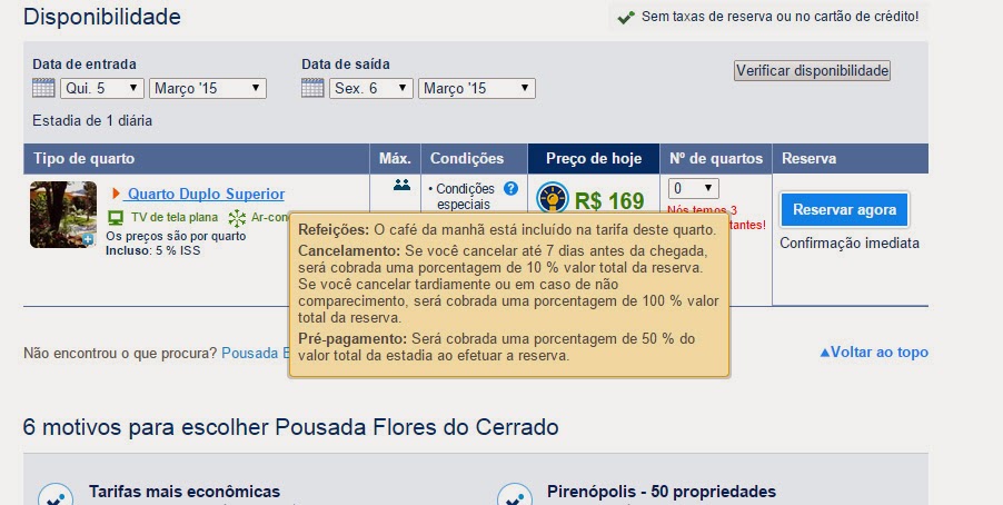 site do Booking site do Booking