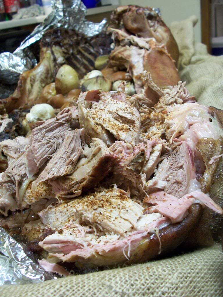 Cowgirl's Country Life Cooking a Whole Hog Underground