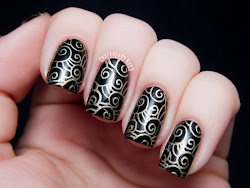 gold nails nail nailz stamping perfect stamped party polish craze konad gorgeous holiday essie nc02 stamper plate manicure source