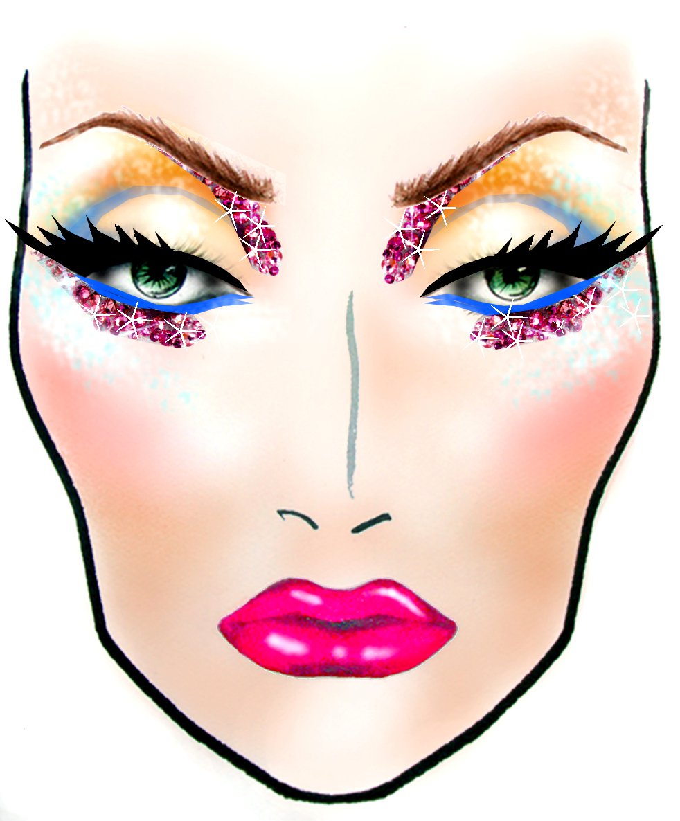 CharlieTredway Make-up Artistry: Other Face Chart looks I designed