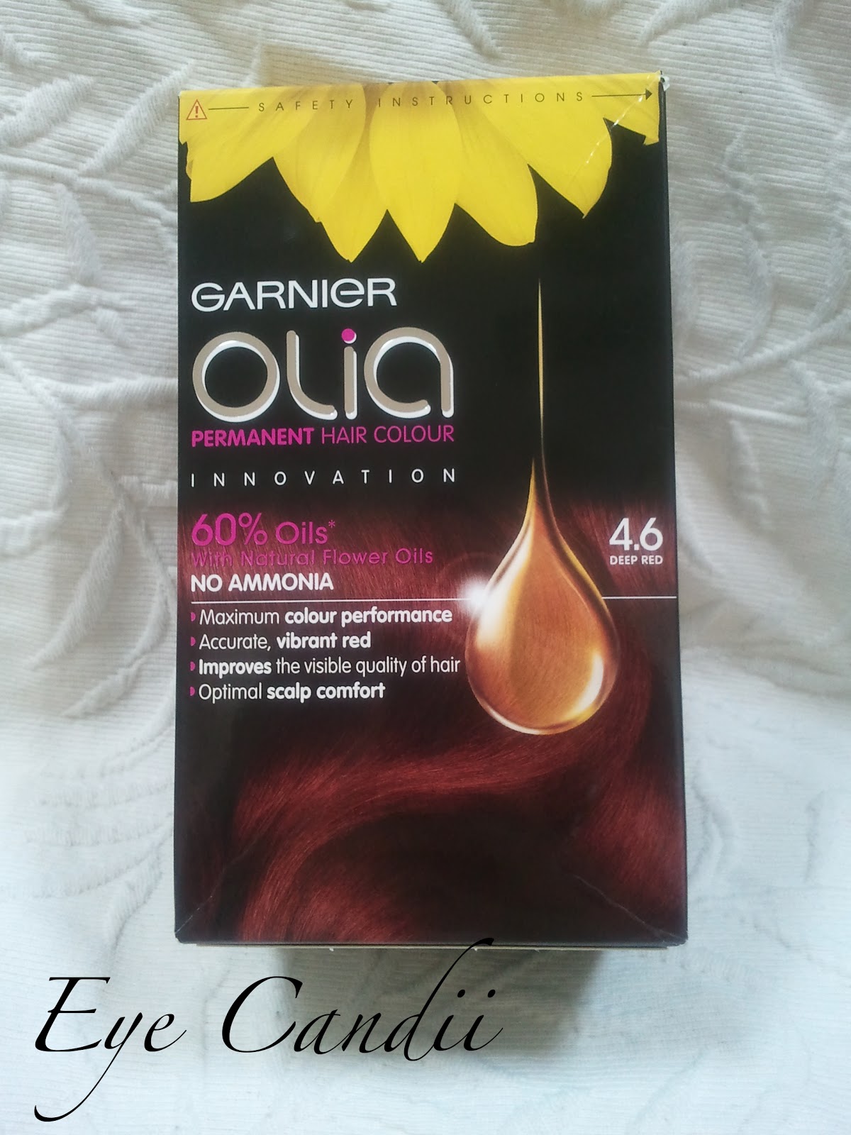 eye candii Garnier Olia Deep Red Review + Before & After...