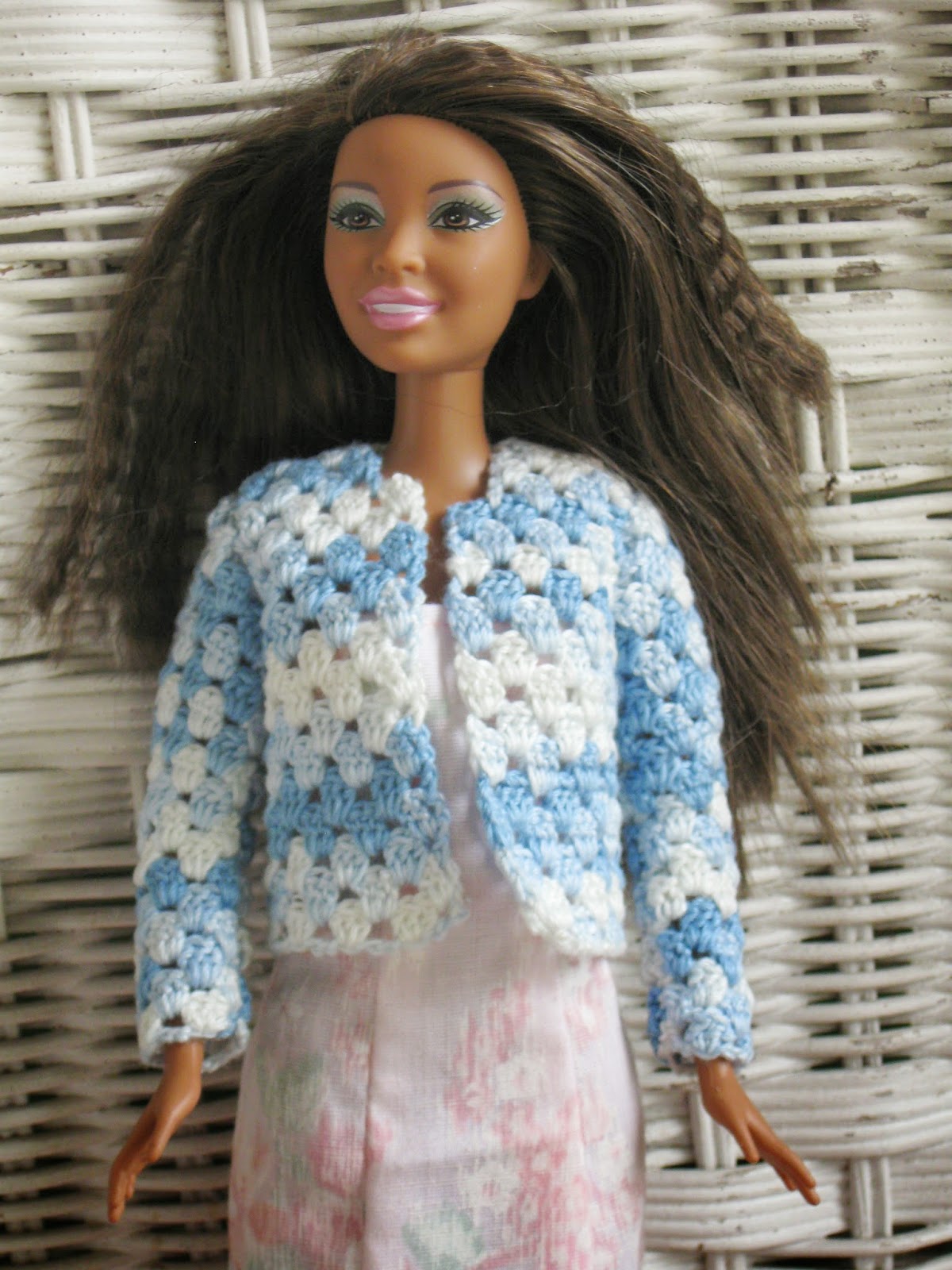 Haven Cottage Crafts: V-Stitch Cardigan for Barbie