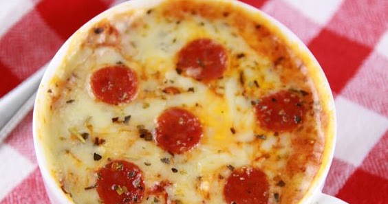 Microwave Mug Pizza (Microwave Mug Meals) - Food Inspiration Healthy