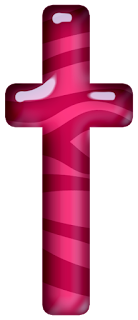 Abecedario Rosa con Textura de Cebra. Pink Alphabet with Zebra Texture.