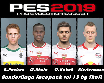 PES 2019 Bundesliga Facepack Vol 15 by Shaft
