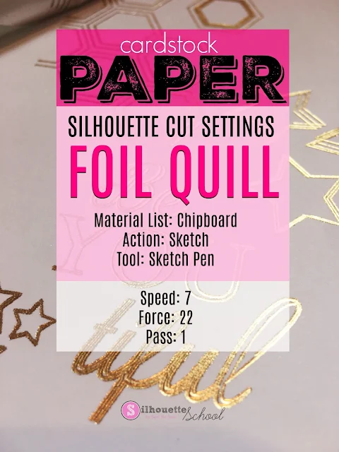  foil quil, foil quill silhouette, foil quill designs, foil quill tutorials, Silhouette Cameo Tutorial