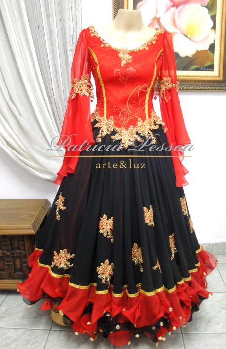 saia umbanda vermelha