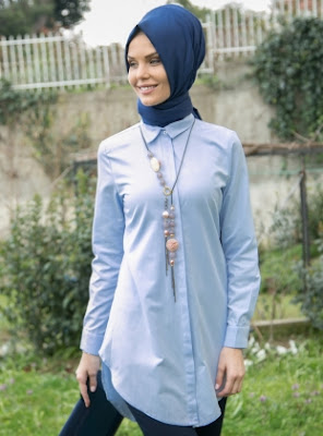 Blouse Modern Busana Kantor Wanita muslimah Masa kini Terbaru 2016