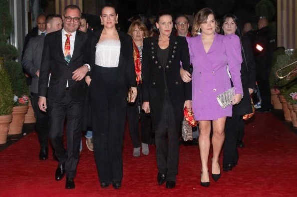 Princess Stephanie, Pauline Ducruet and Camille Gottlieb attended the 2nd day of the 44th International Circus Festival in Monaco